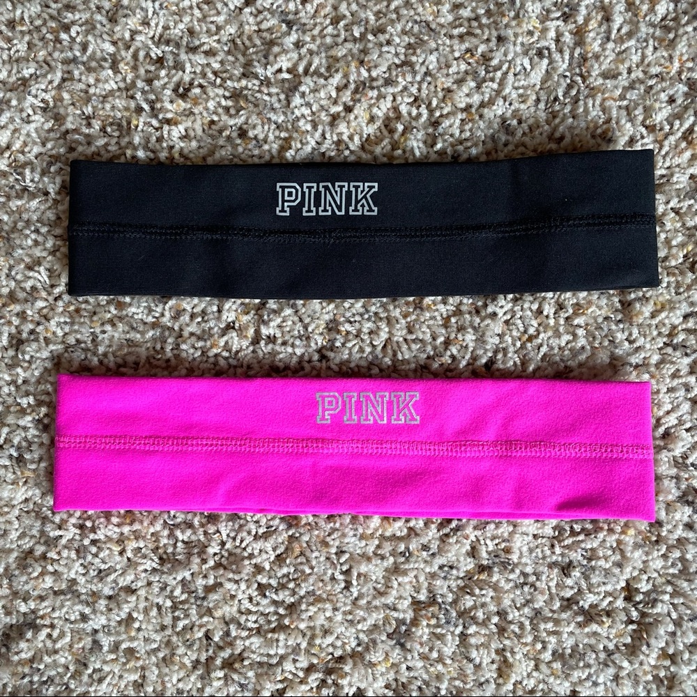 PINK headbands - NWOT - set of 2